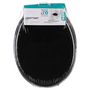 Voir la diapositive 4 : FIVE Abattant WC en Bois  Bathroom  45cm Noir