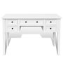 Voir la diapositive 3 : VIDAXL Bureau blanc a 5 tiroirs