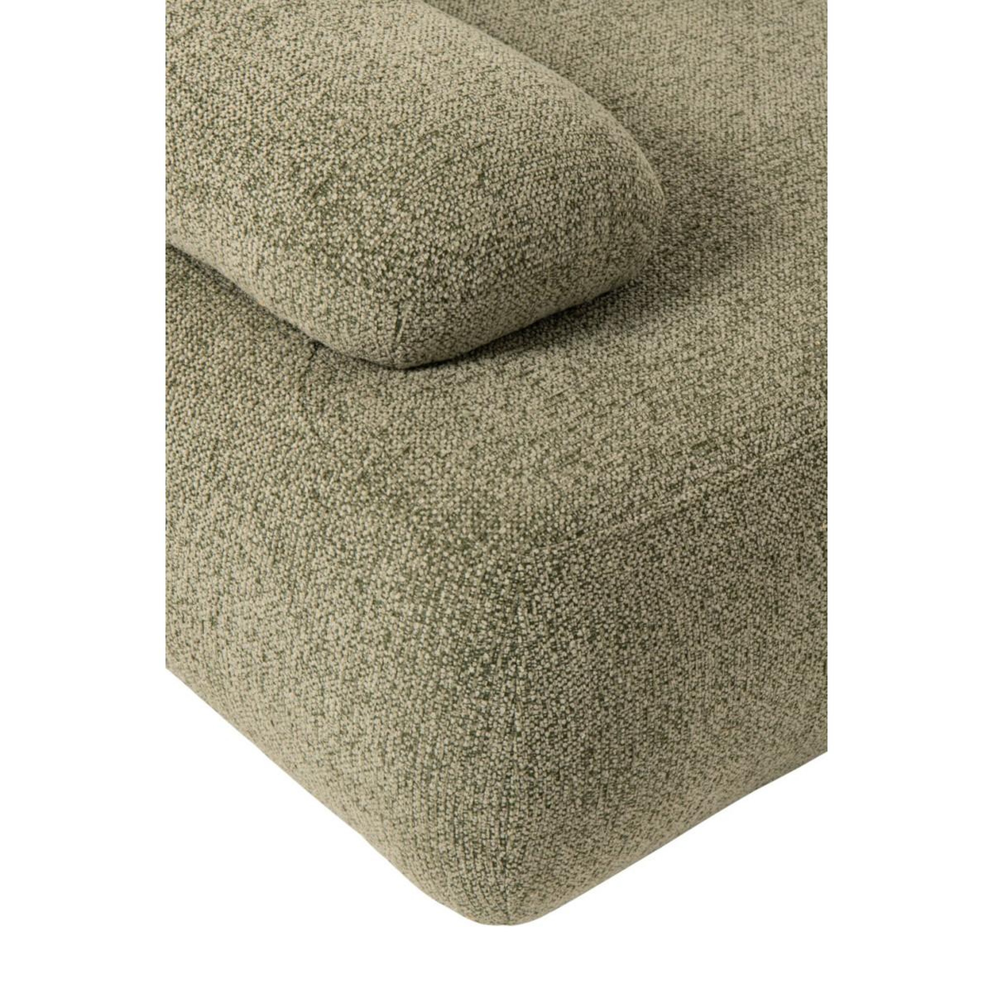 Voir la diapositive 5 : J-LINE Canapé modulable 5 éléments  olivia  152cm vert