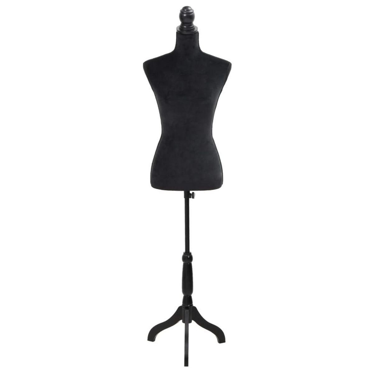 VIDAXL Buste de couture Mannequin de Femme Noir