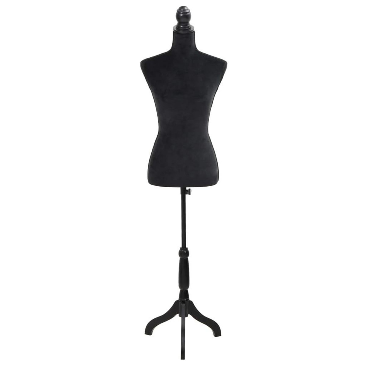 VIDAXL Buste de couture Mannequin de Femme Noir
