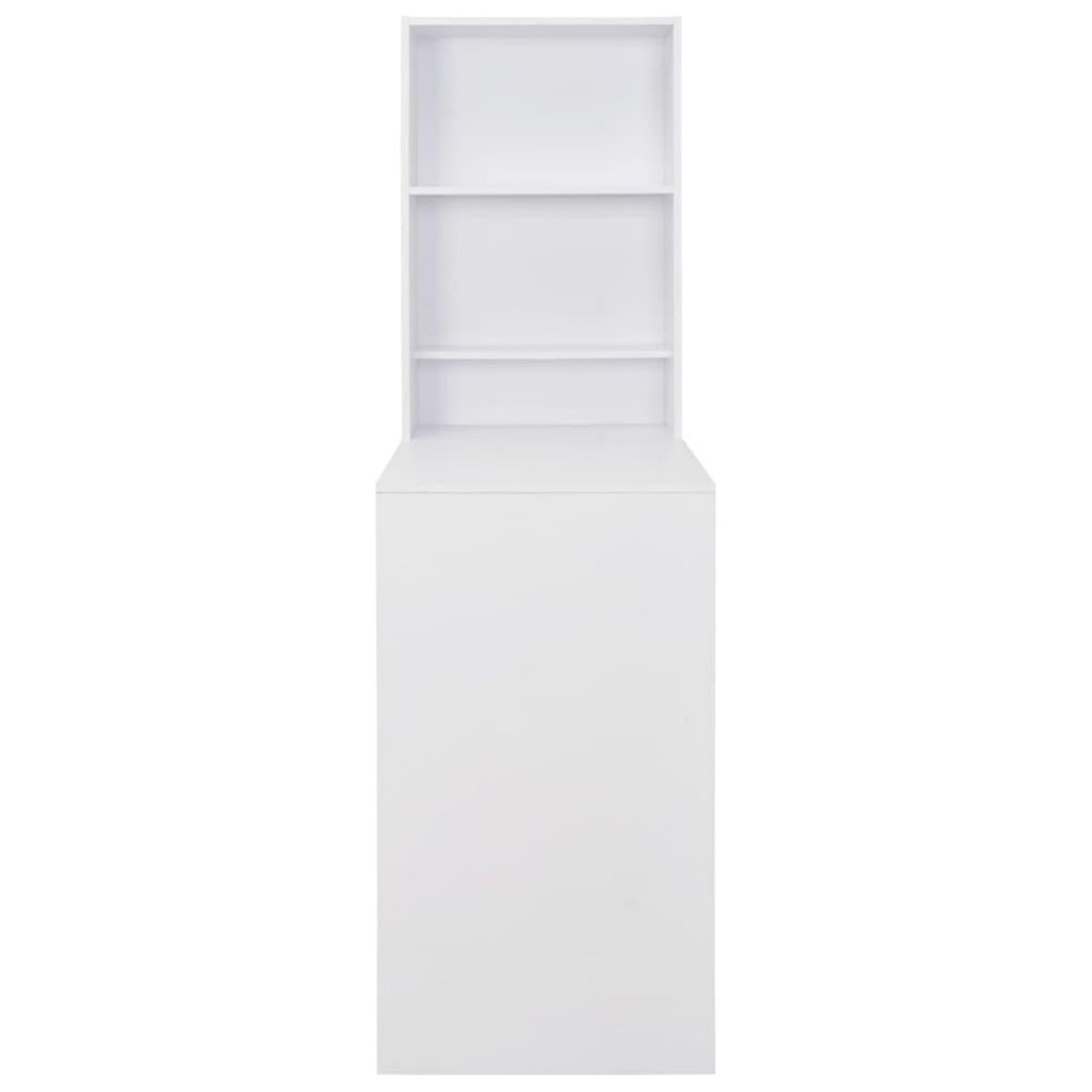 VIDAXL Table de bar avec armoire Blanc 115x59x200 cm