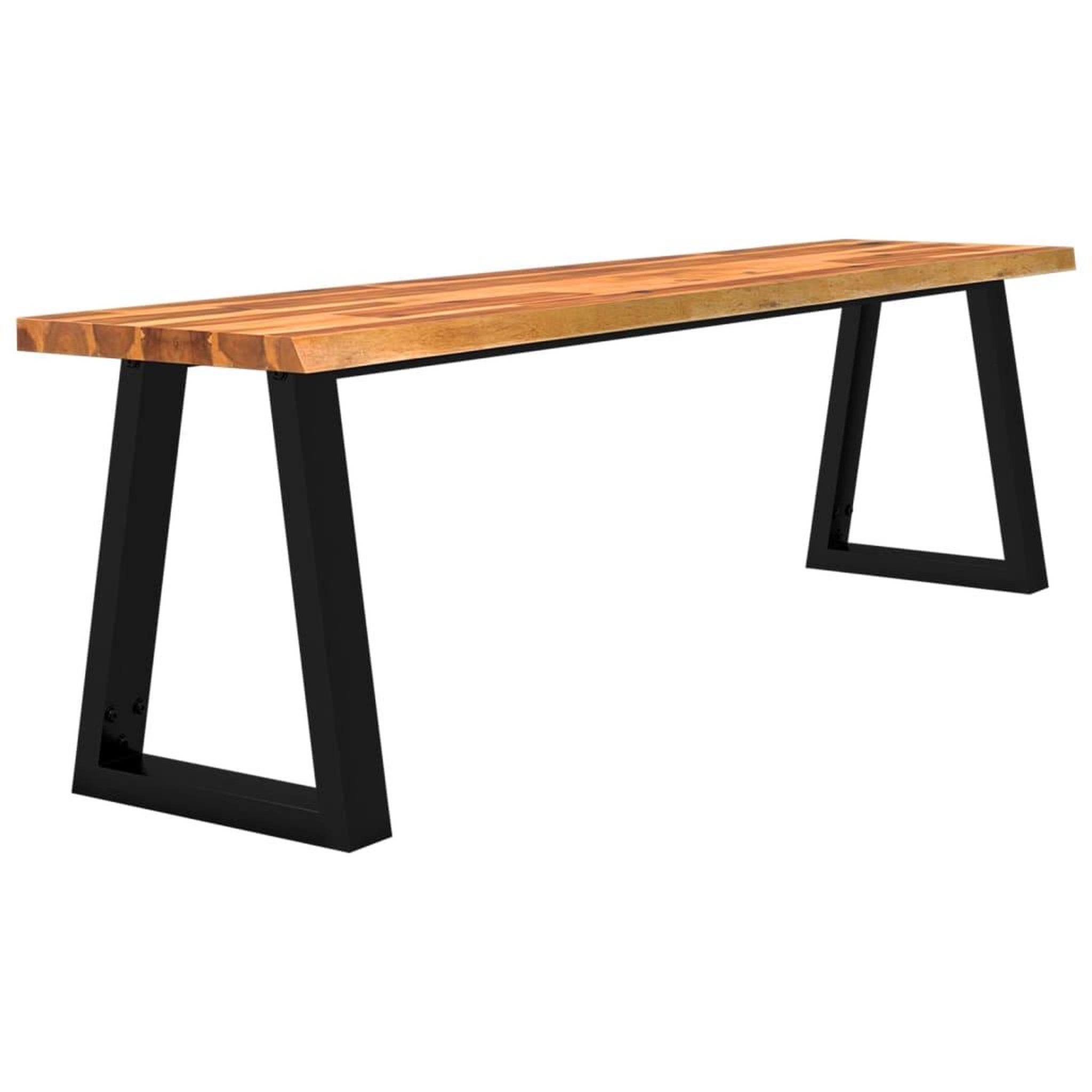 Voir la diapositive 3 : VIDAXL Banc avec bord vivant 160 cm bois d'acacia massif