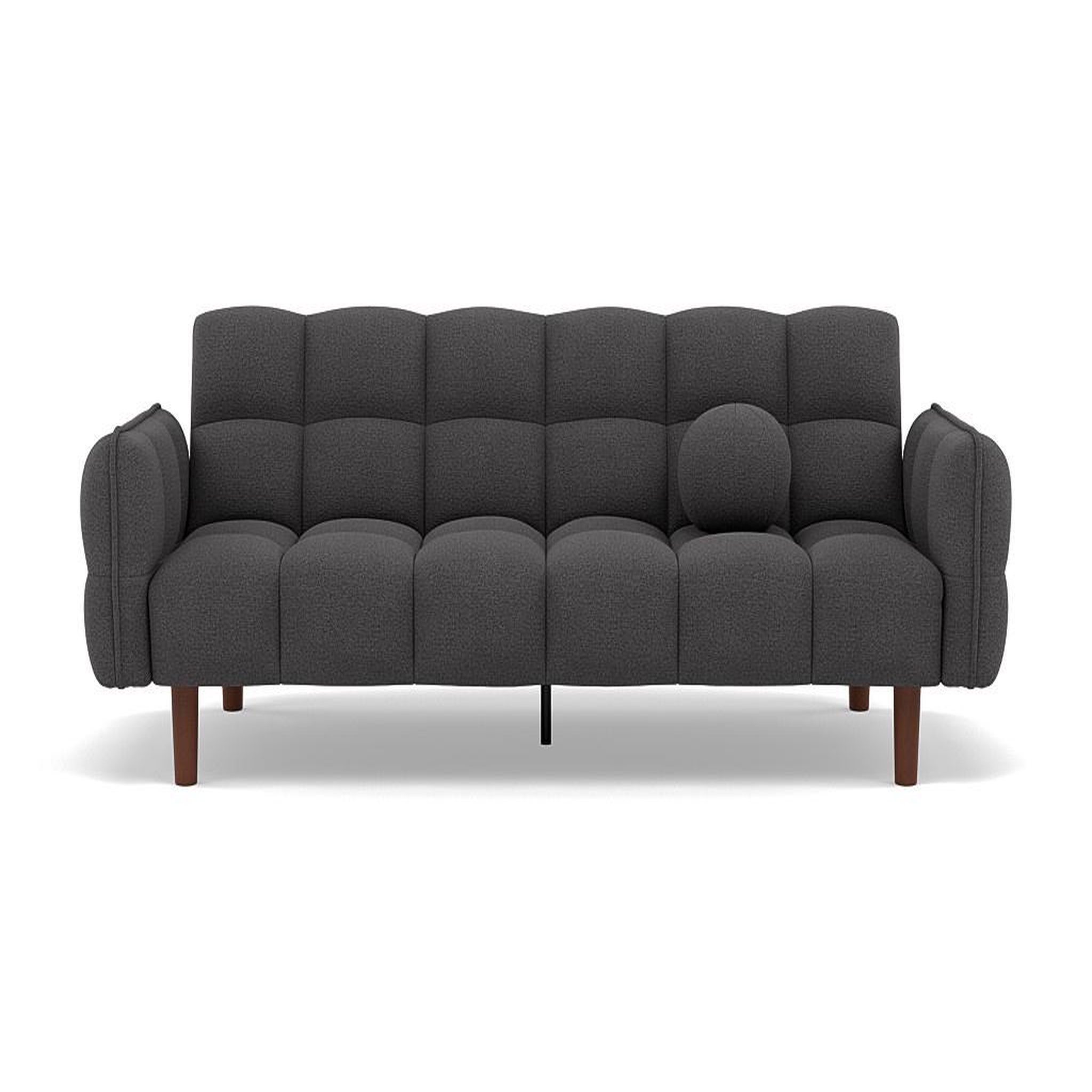 Voir la diapositive 1 : BEST MOBILIER Adam - canapé convertible clic-clac 2 places en tissu texturé