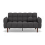 Voir la diapositive 1 : BEST MOBILIER Adam - canapé convertible clic-clac 2 places en tissu texturé