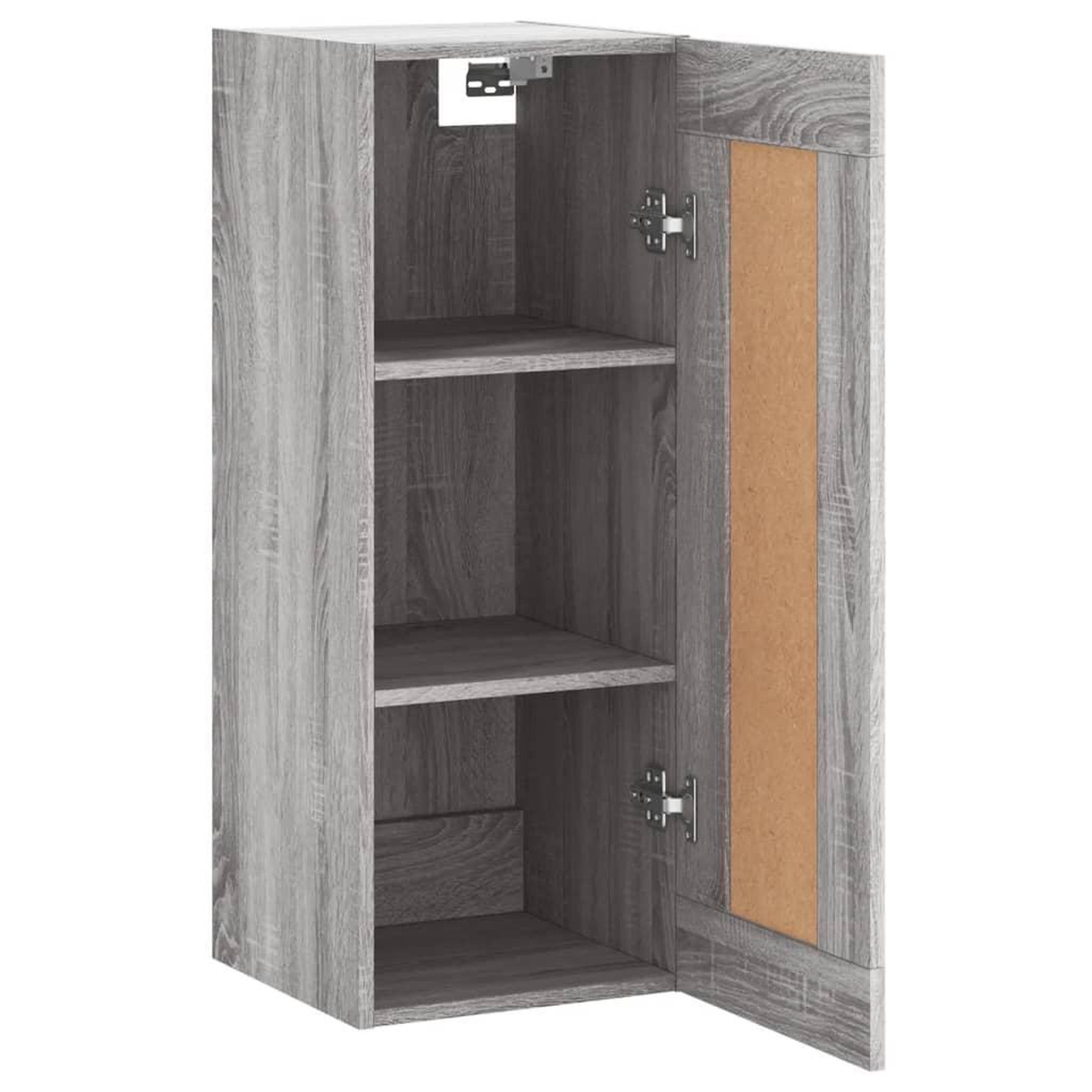 Voir la diapositive 5 : VIDAXL Armoire murale sonoma gris 34,5x34x90 cm bois d'ingenierie