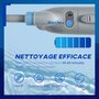 OUTSUNNY Aspirateur de piscine électrique portable rechargeable avec brosse et cartouche filtrante - 2 vitesses - ABS PP gris bleu