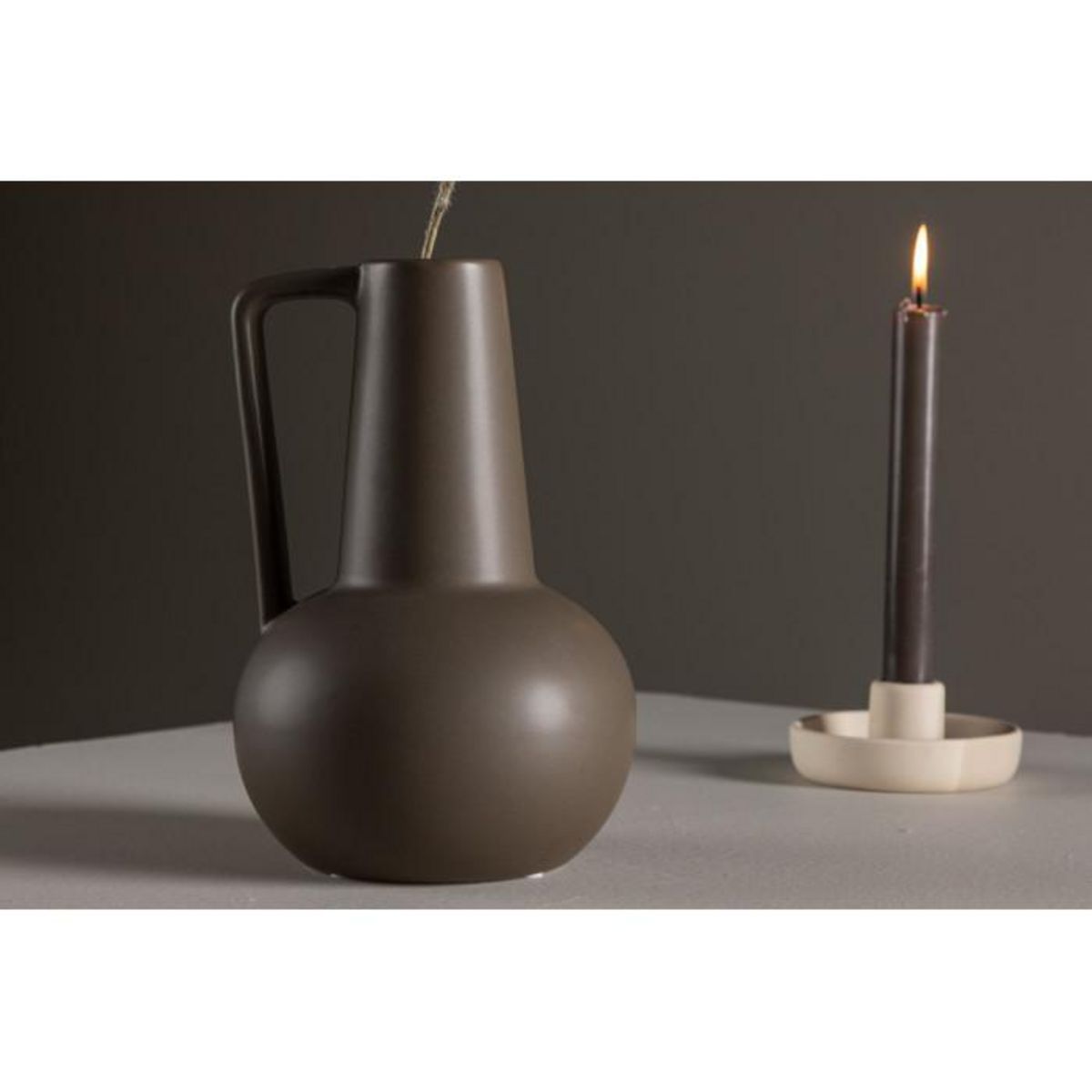 Paris Prix Vase Design en Céramique  Lane  22cm Marron