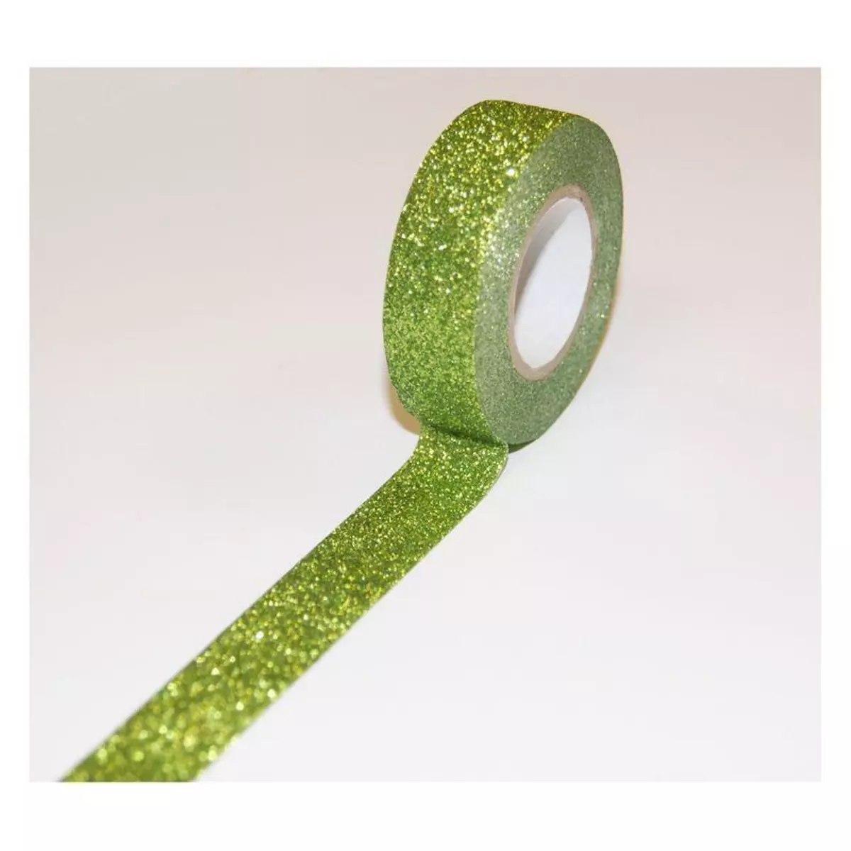  Masking tape - Vert - Paillettes - Repositionnable - 15 mm x 10 m