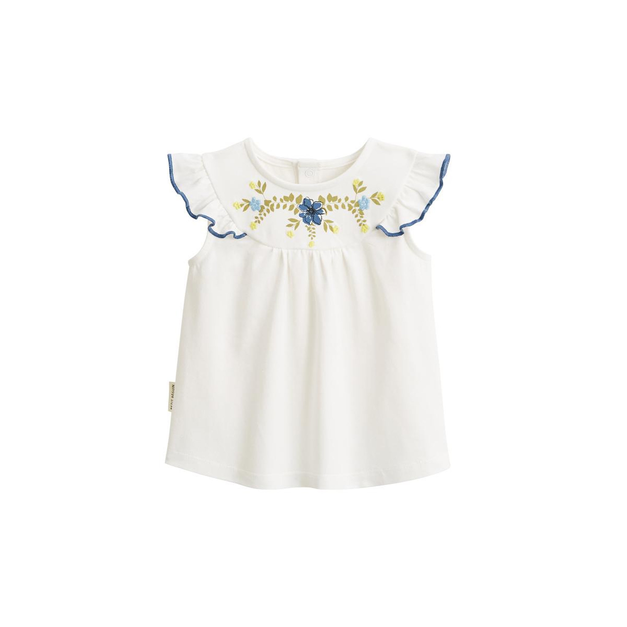 Voir la diapositive 1 : Petit Béguin T-shirt bébé Flora
