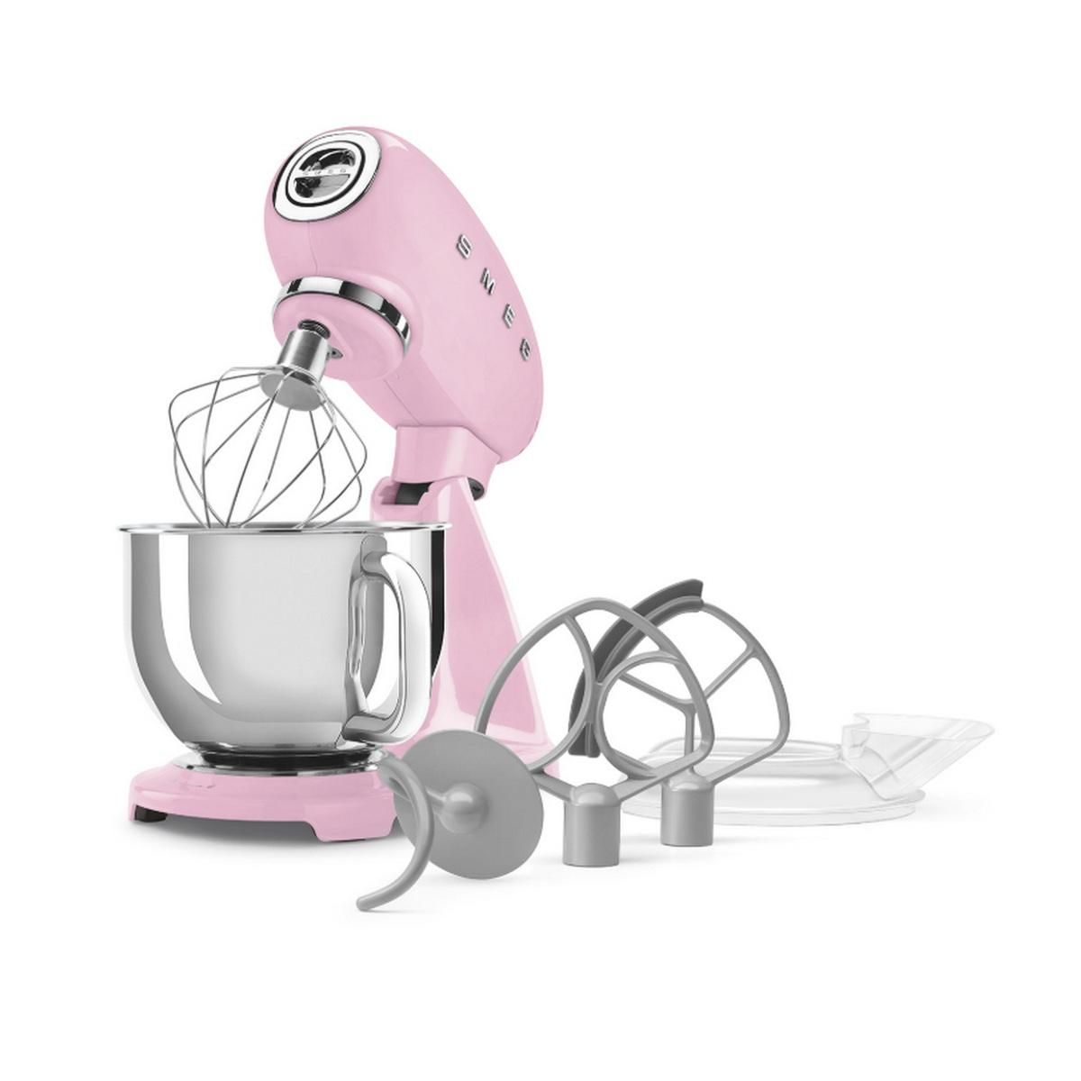 SMEG Robot pâtissier multifonctions 4.8l 1000w cadillac rose - SMF05PKEU