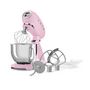 Voir la diapositive 3 : SMEG Robot pâtissier multifonctions 4.8l 1000w cadillac rose - SMF05PKEU