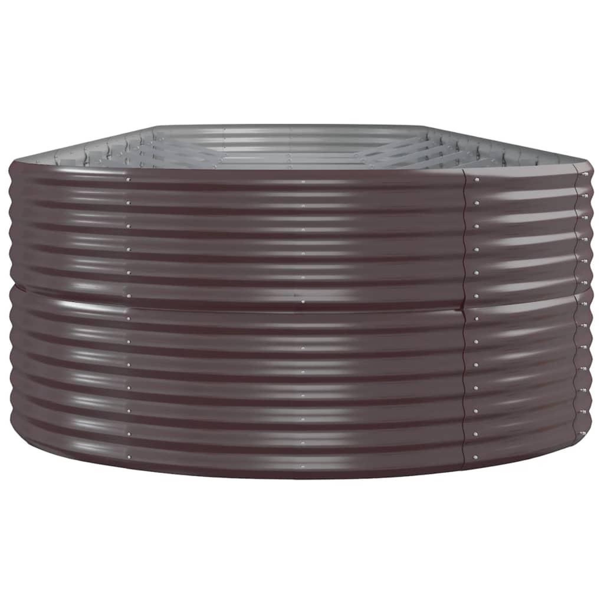 Voir la diapositive 4 : VIDAXL Lit sureleve de jardin Acier enduit de poudre marron