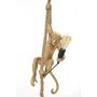 Voir la diapositive 2 : Paris Prix Lampe Suspension en Résine  Singe  60cm Or
