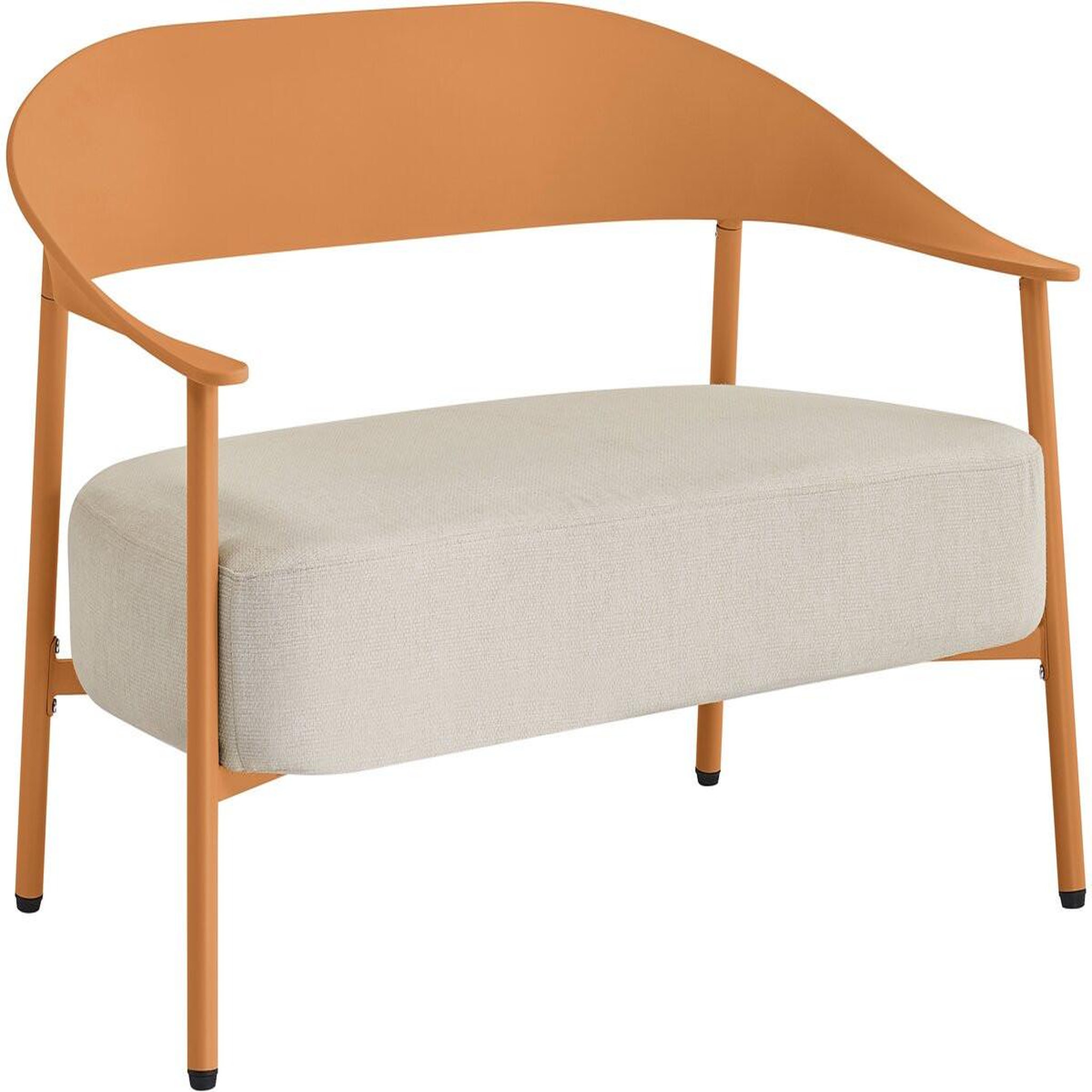 Voir la diapositive 4 : Habitat et Jardin Salon de jardin en métal et plastique  céora  - 2 places - orange