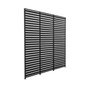Voir la diapositive 2 : SWEEEK Lot de 3 persiennes 130cm pour pergola bioclimatique aluminium 4x3m Triomphe