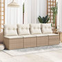 Voir la diapositive 3 : VIDAXL Salon de jardin avec coussins 2 pcs beige resine tressee acacia