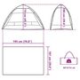 Voir la diapositive 6 : VIDAXL Tente de plage 2 personnes liberation rapide impermeable