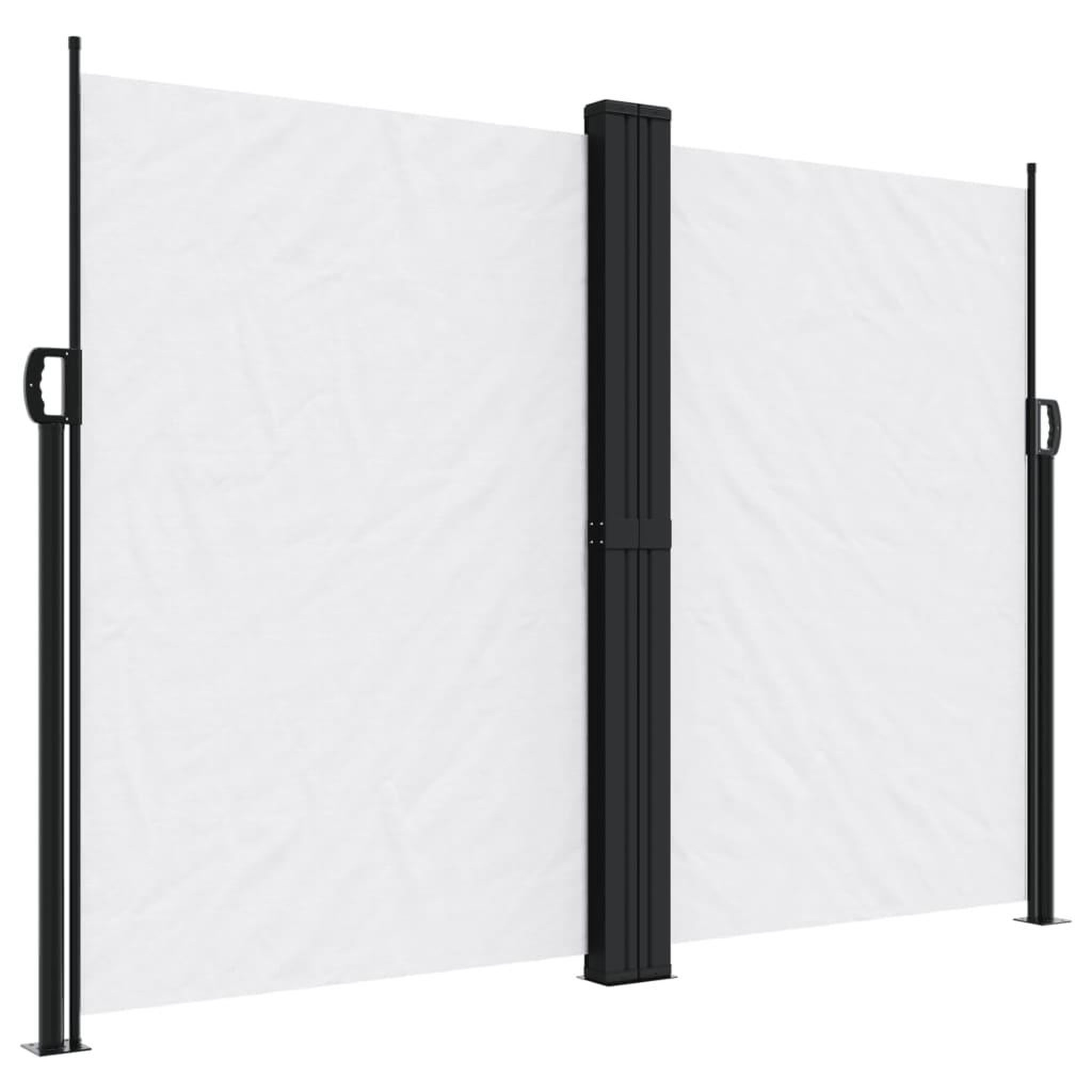 Voir la diapositive 2 : VIDAXL Auvent lateral retractable blanc 180x1200 cm