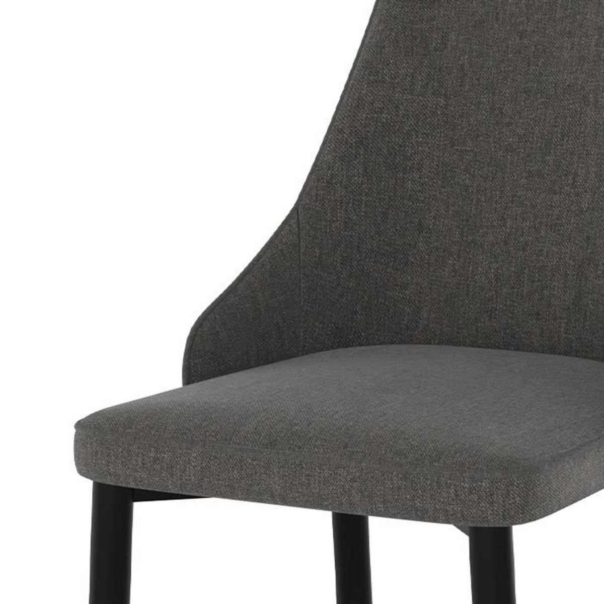 Rendez vous déco Lot de 2 chaises en tissu beige et pieds en métal - Pipo