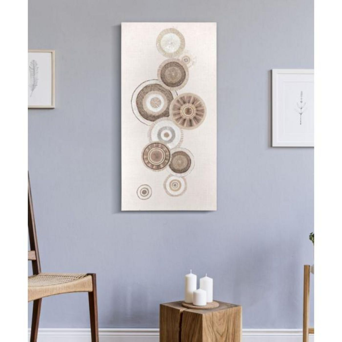 Paris Prix Toile Imprimée Déco  Circlys  50x100cm Marron