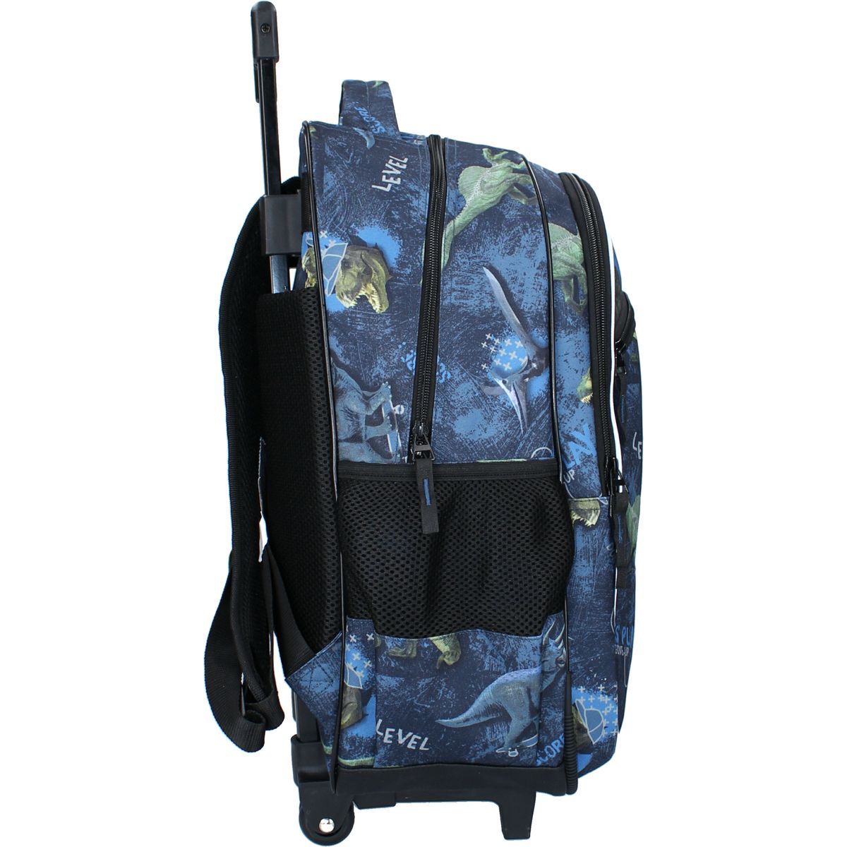 SKOOTER Sac à dos à roulettes bleu DINO