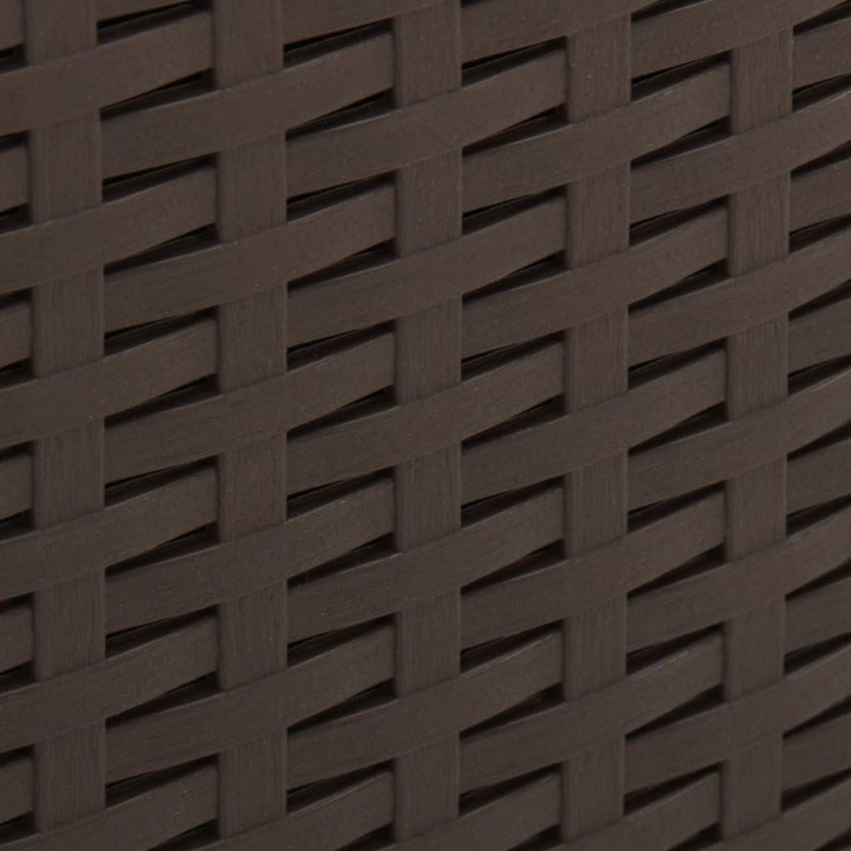 VIDAXL Table de jardin Moka 53x53x40 cm Plastique