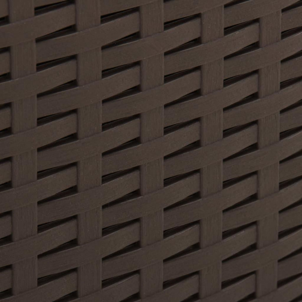 VIDAXL Table de jardin Moka 53x53x40 cm Plastique