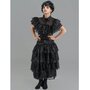 CHAKS Robe de bal noire - Mercredi - Fille - 11/12 ans (145 à 152 cm)