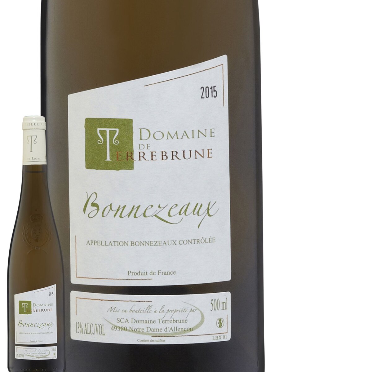 Domaine de Terrebrune Bonnezeaux Blanc 2015 demi-bouteille