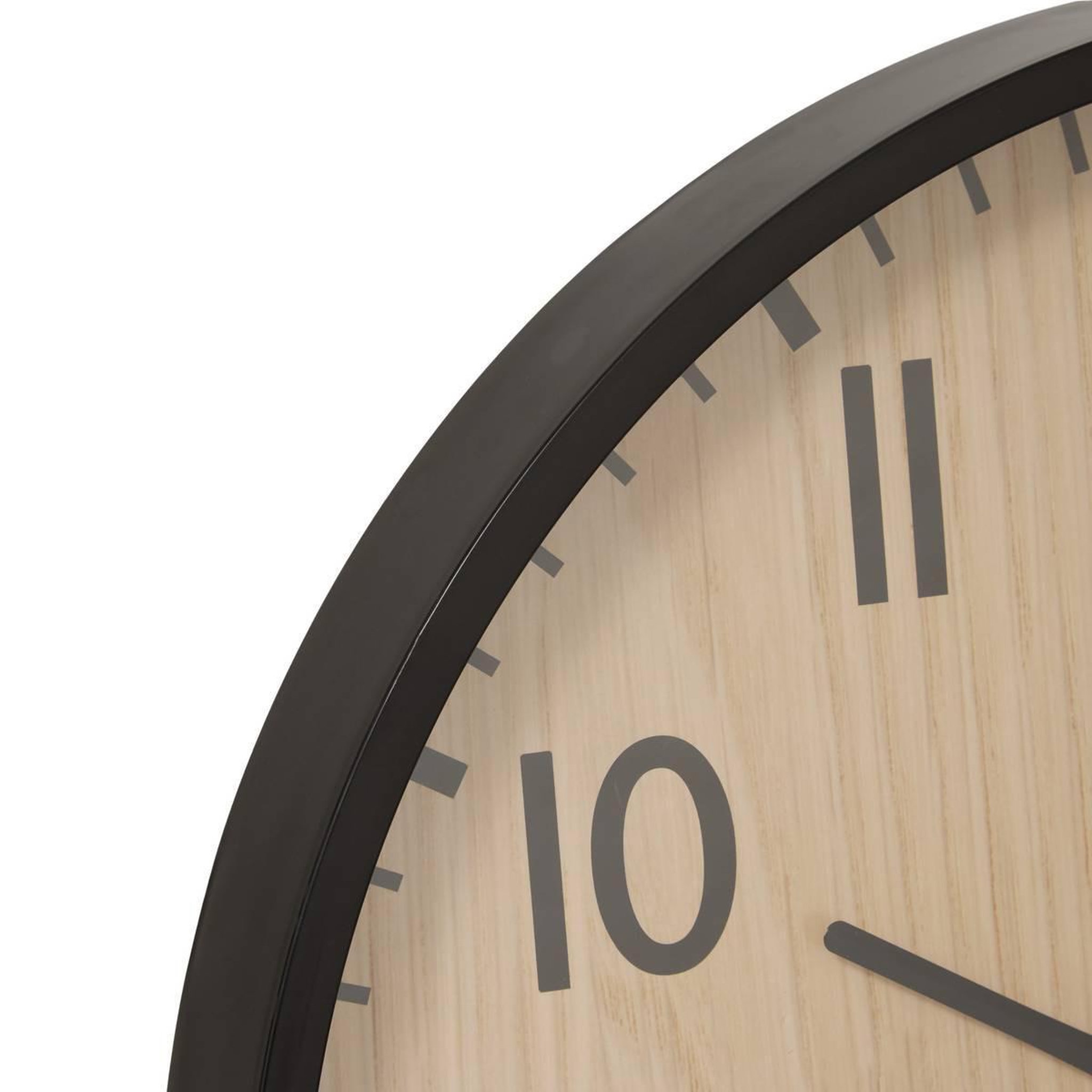 Voir la diapositive 2 : ATMOSPHERA Horloge murale effet bois  rory  51cm naturel