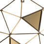 Voir la diapositive 3 : Paris Prix Décoration Murale  Triangles & Miroir  85cm Or