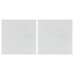 ATMOSPHERA Lot de 2 Miroirs Adhésifs  Carré  40x40cm Argent