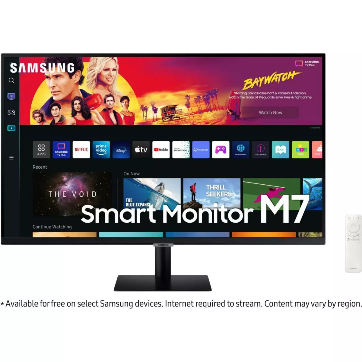 Samsung Ecran PC Gamer SMART MONITOR M7 Plat 32'' VA