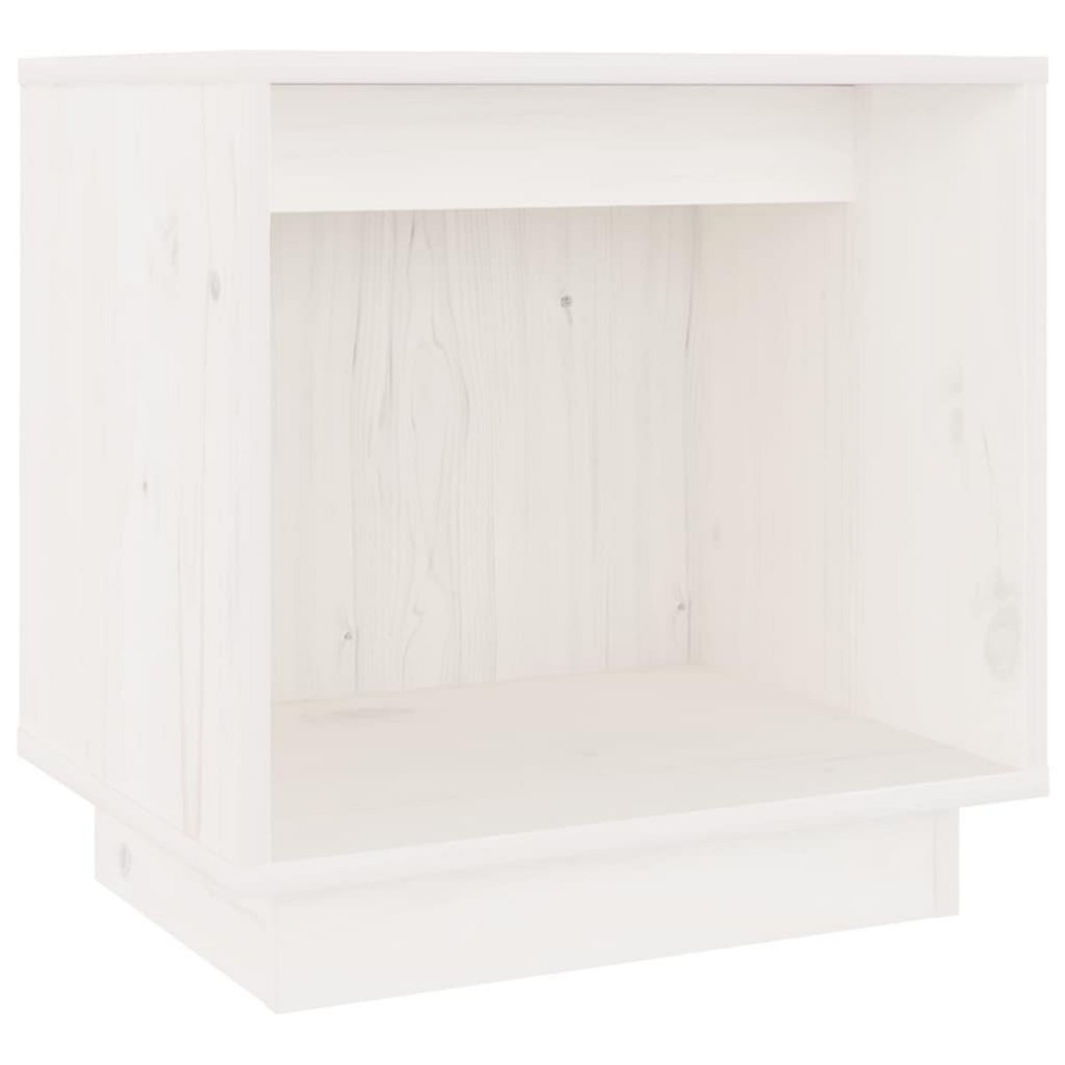VIDAXL Table de chevet Blanc 40x30x40 cm Bois de pin solide