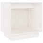 Voir la diapositive 2 : VIDAXL Table de chevet Blanc 40x30x40 cm Bois de pin solide