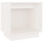 Voir la diapositive 2 : VIDAXL Table de chevet Blanc 40x30x40 cm Bois de pin solide