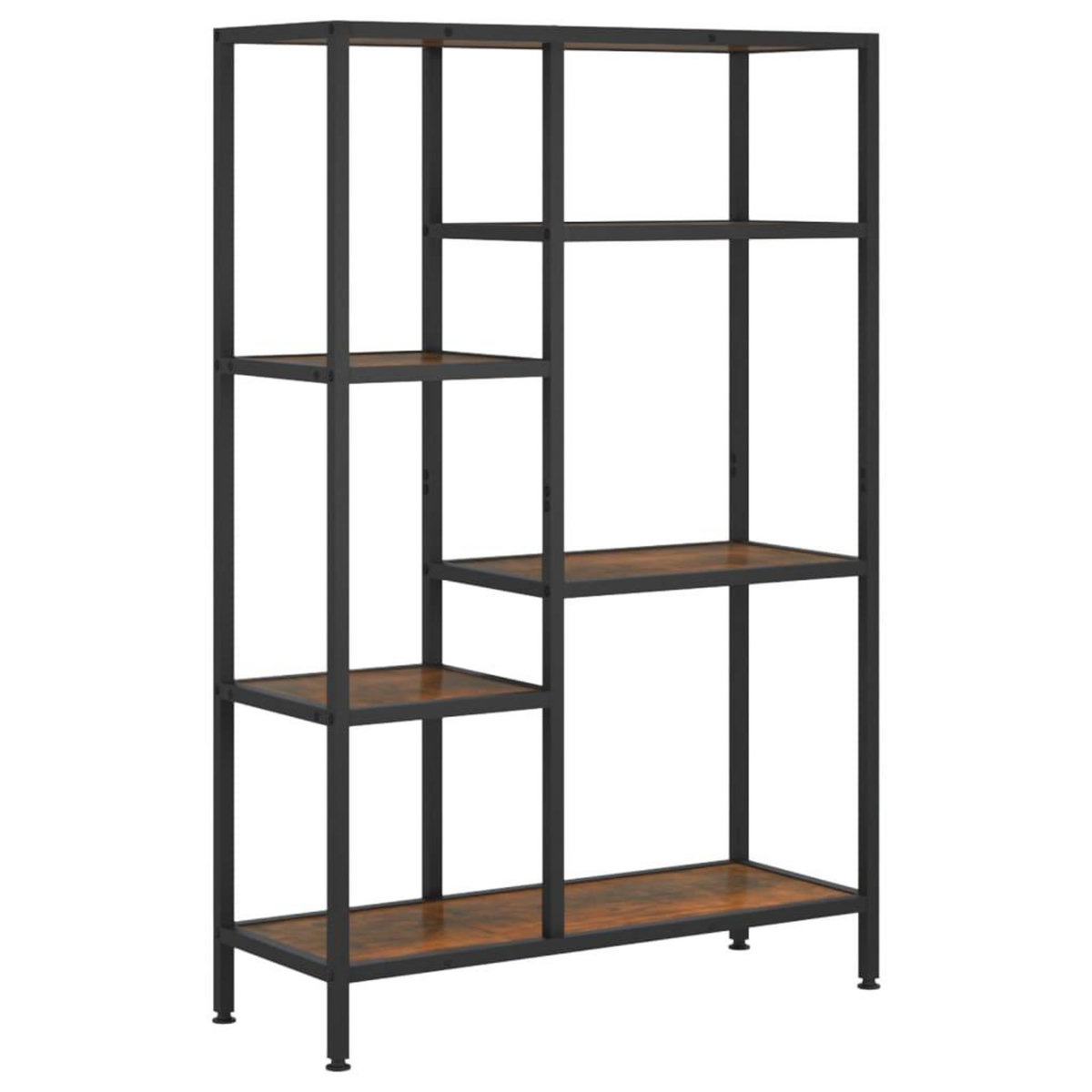 VIDAXL Etagere a livres 80x30x120 cm Acier et bois d'ingenierie