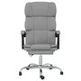 Voir la diapositive 3 : VIDAXL Fauteuil inclinable de bureau Gris clair Tissu