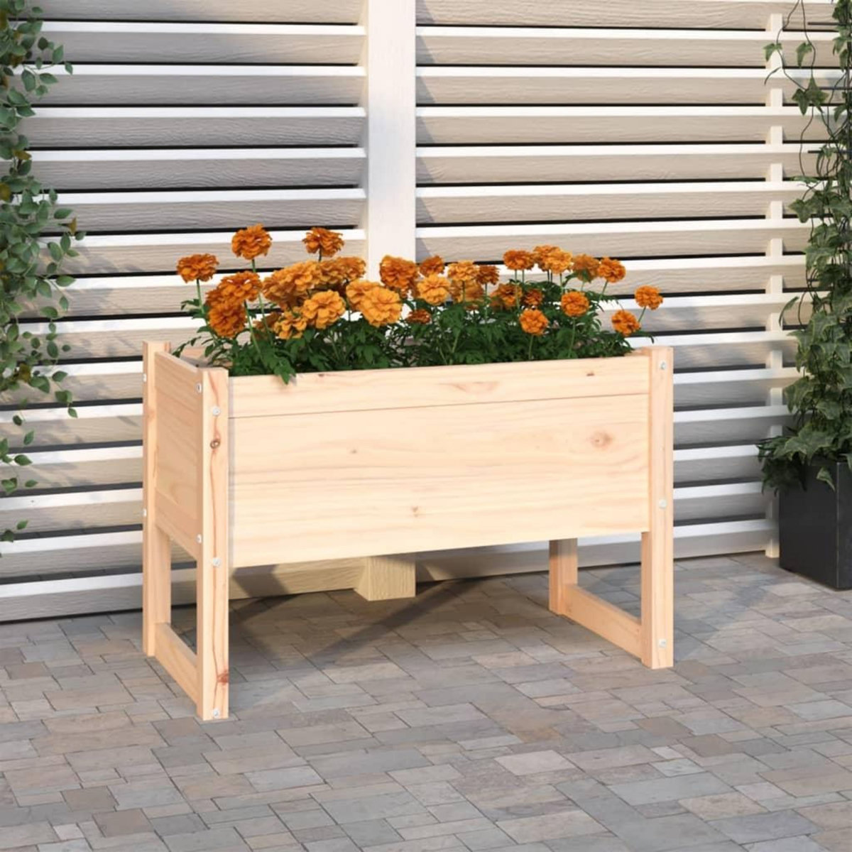 VIDAXL Jardiniere 78x40x52 cm Bois massif de pin