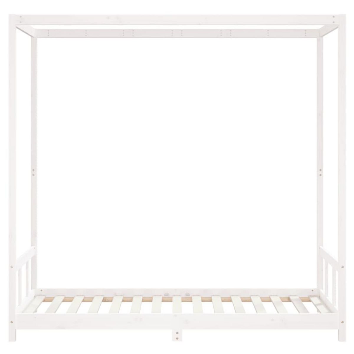 VIDAXL Cadre de lit pour enfants blanc 90x190 cm bois de pin massif