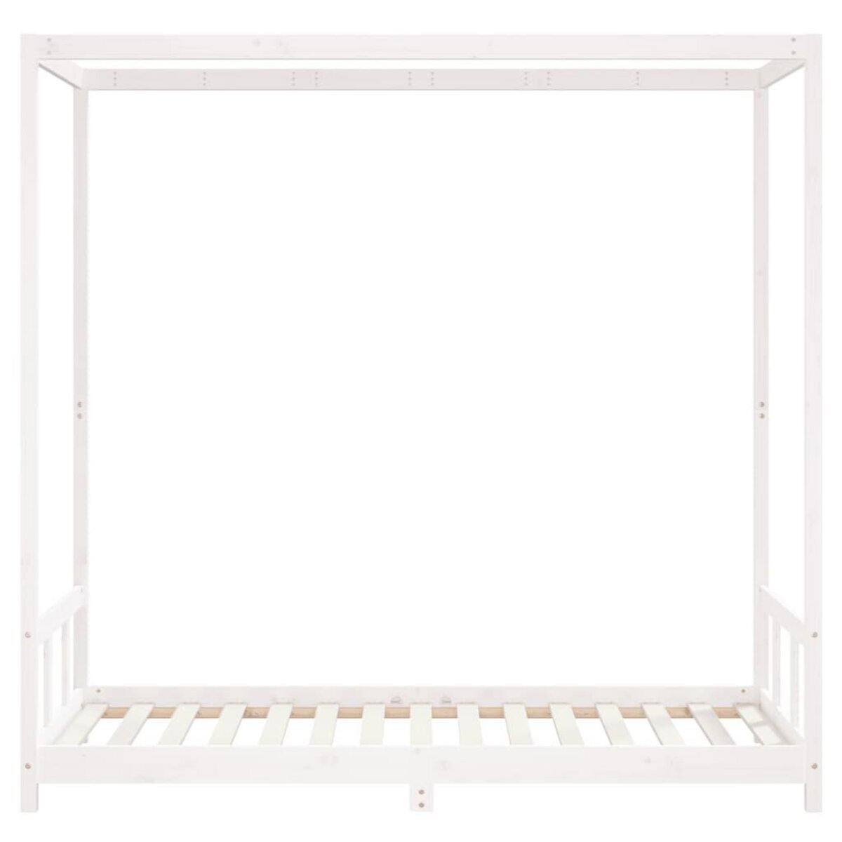 VIDAXL Cadre de lit pour enfants blanc 90x190 cm bois de pin massif