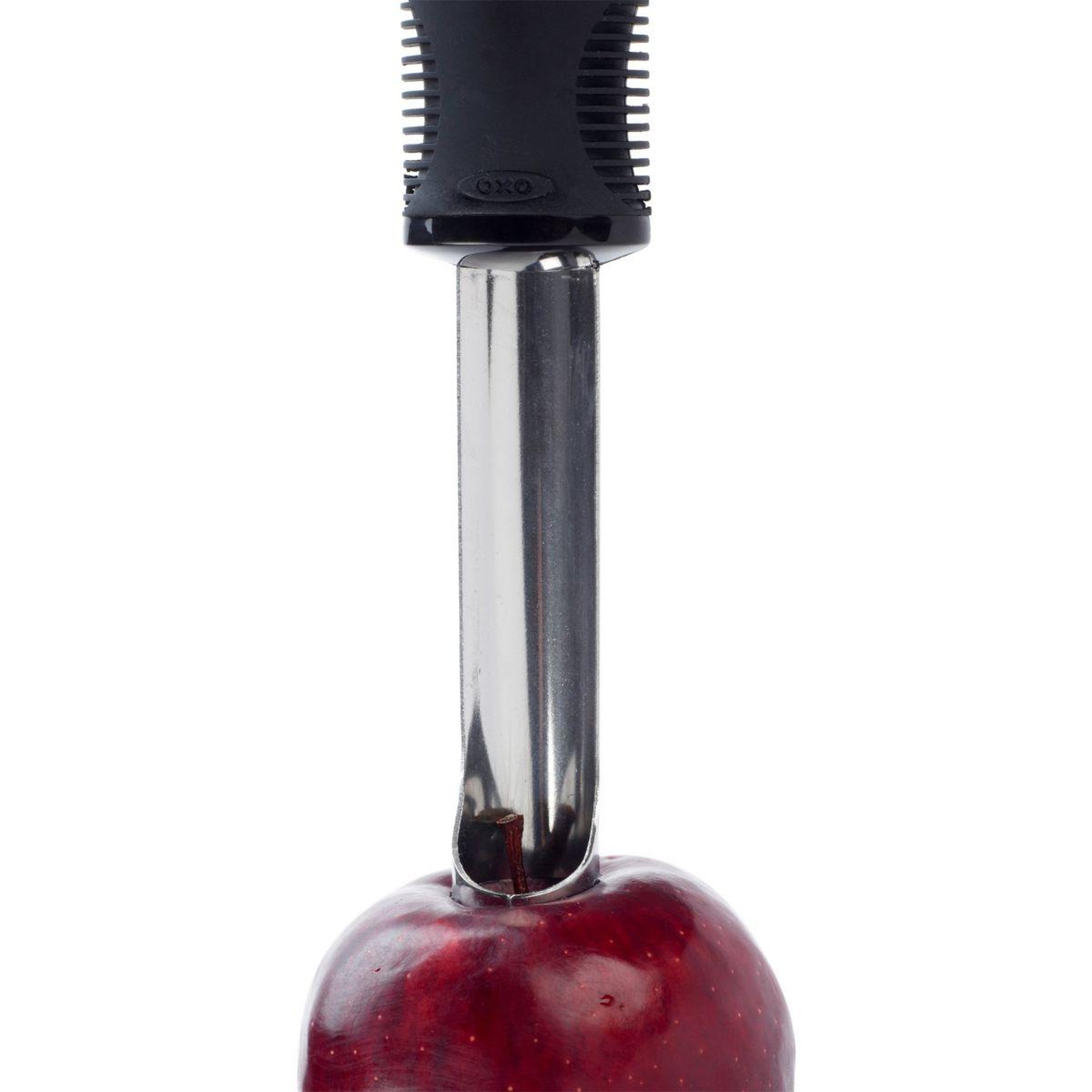 Voir la diapositive 5 : OXO Vide pomme inox noir