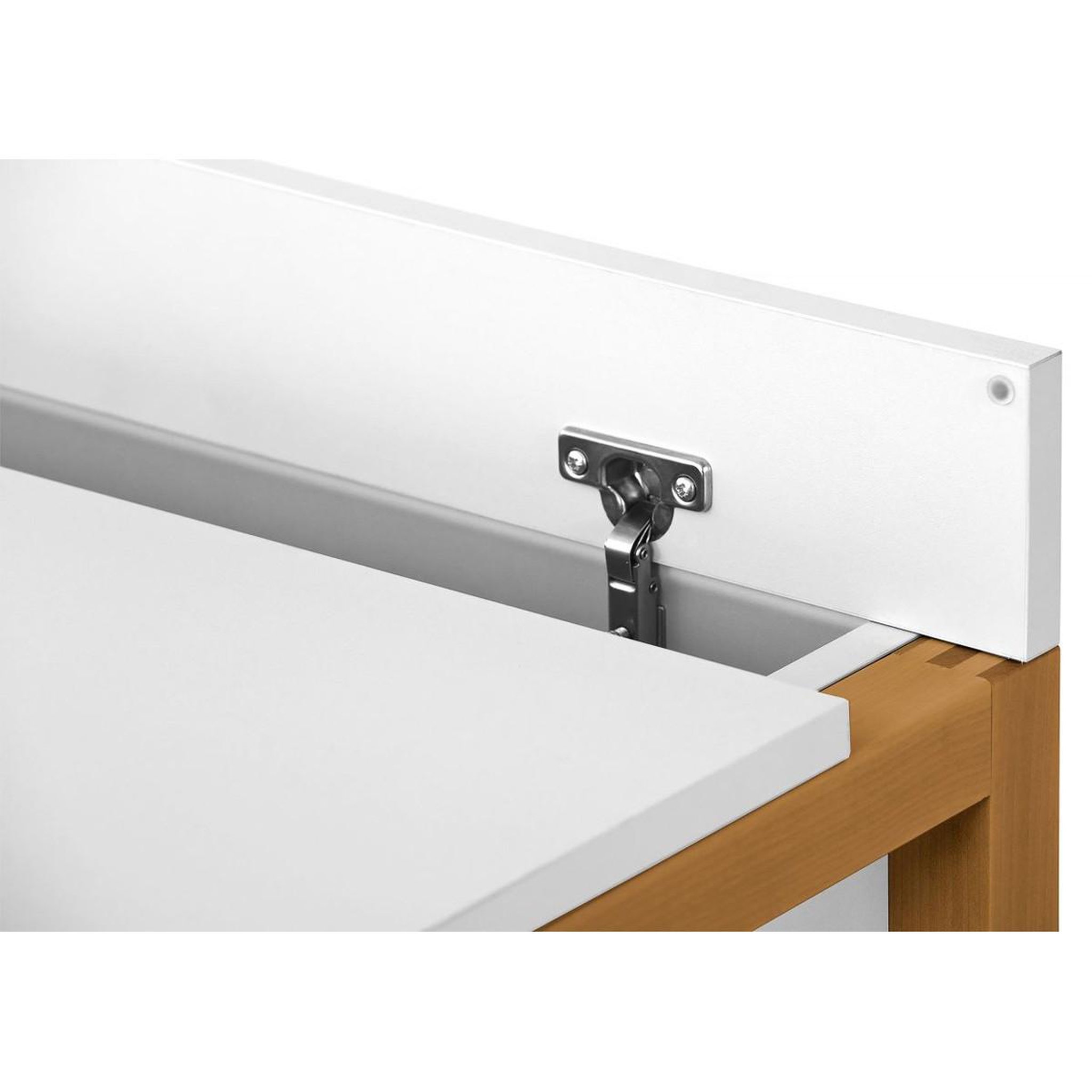 Voir la diapositive 4 : Paris Prix Bureau design  northgate  112cm chêne & blanc