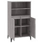 Voir la diapositive 4 : VIDAXL Buffet haut Sonoma gris 60x36x110 cm Bois d'ingenierie