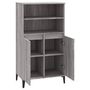 Voir la diapositive 4 : VIDAXL Buffet haut Sonoma gris 60x36x110 cm Bois d'ingenierie