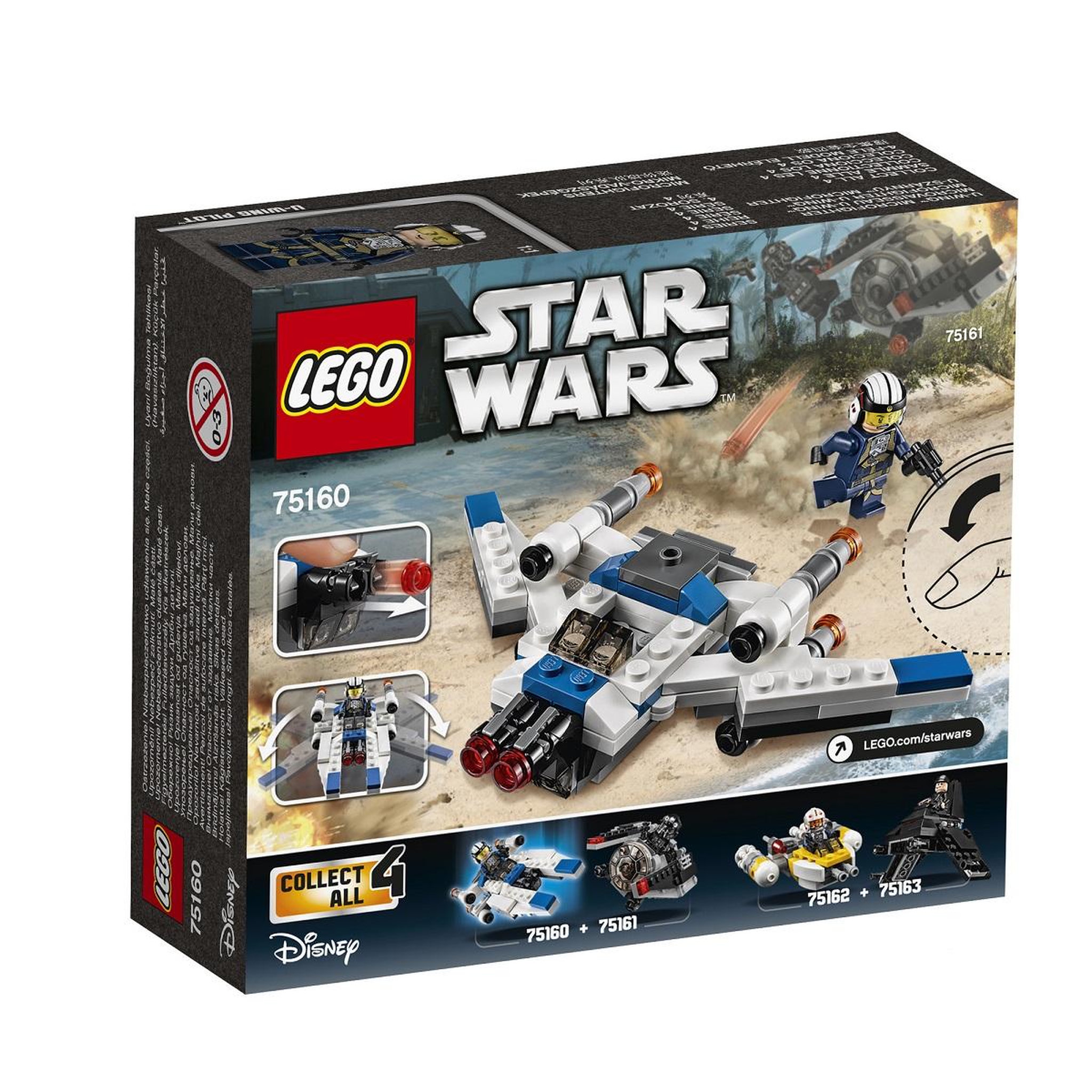 Voir la diapositive 2 : LEGO  75160 Star Wars - Microvaisseau U-Wing