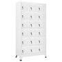 Voir la diapositive 1 : VIDAXL Armoire a casier avec 18 compartiments Metal 90x40x180 cm