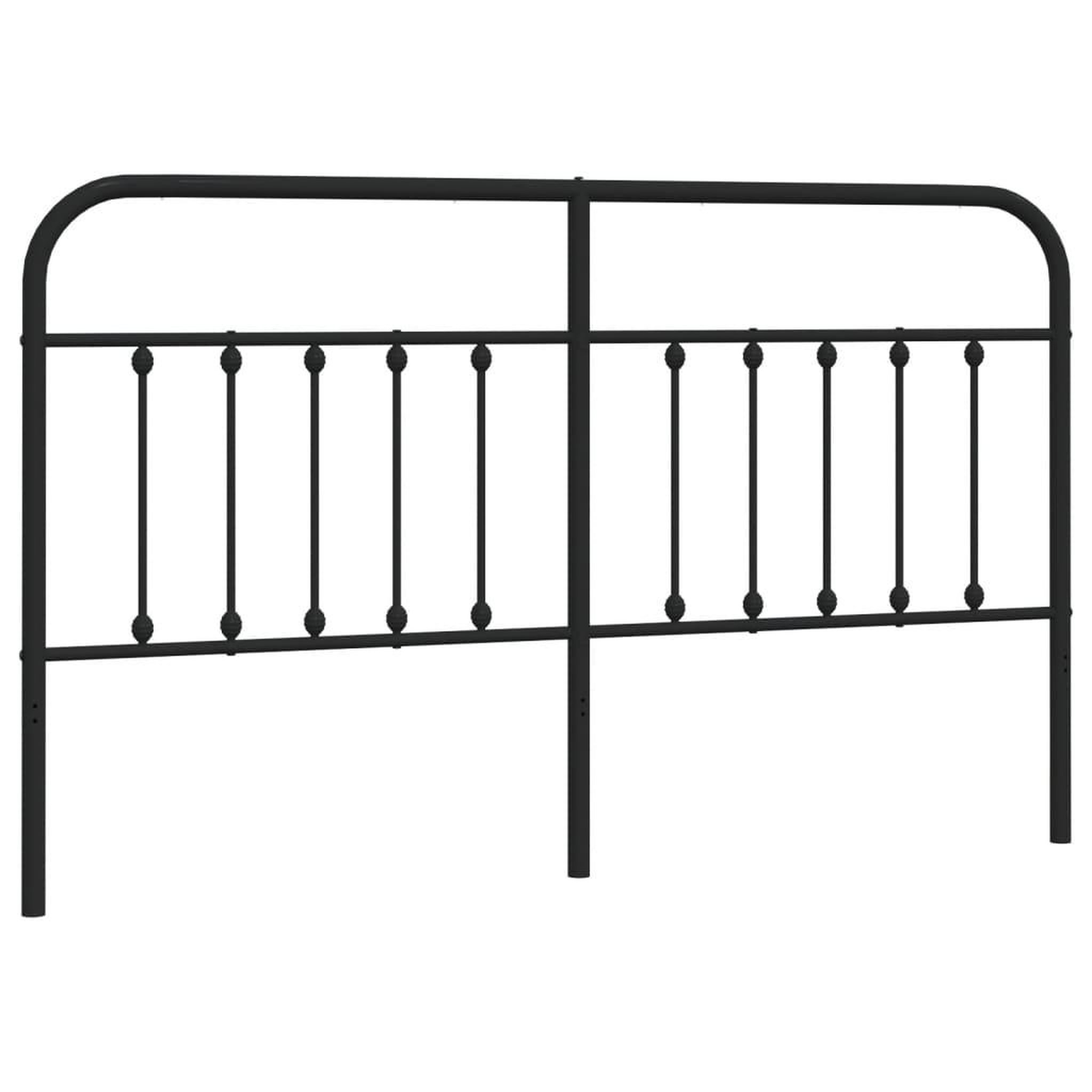 Voir la diapositive 2 : VIDAXL Tete de lit metal noir 160 cm