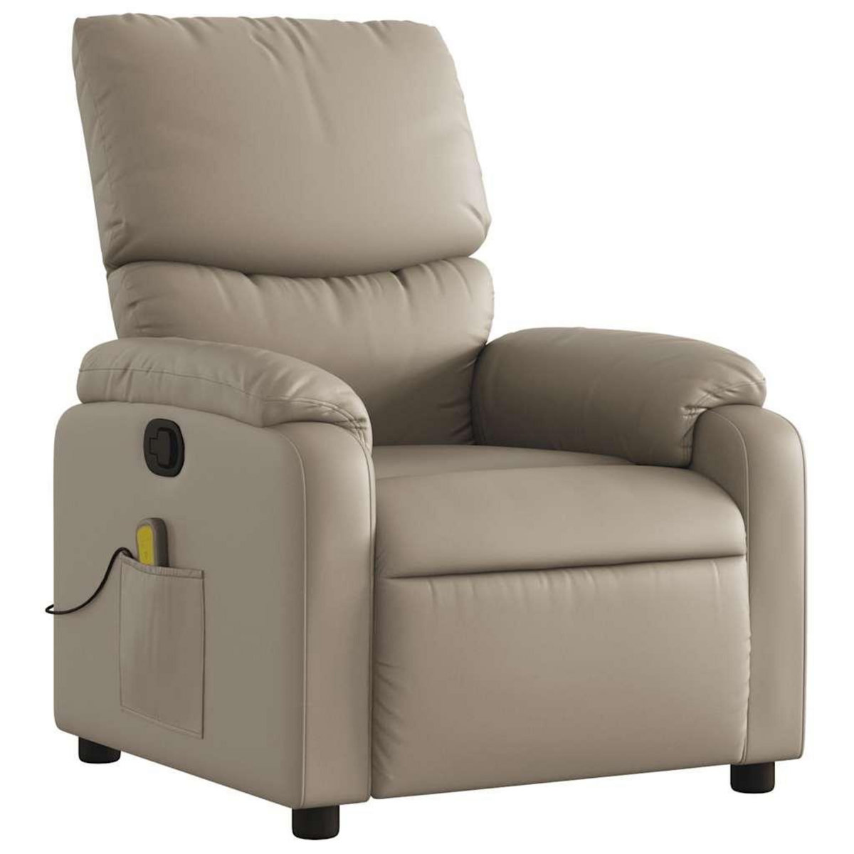 VIDAXL Fauteuil de massage inclinable Cappuccino Similicuir